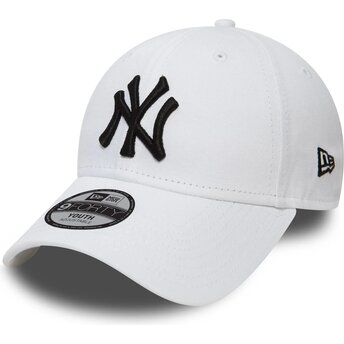 Lippikset kaareva valkoinen säädettävä nauha lapsille 9FORTY League Essential New York Yankees MLB New Era