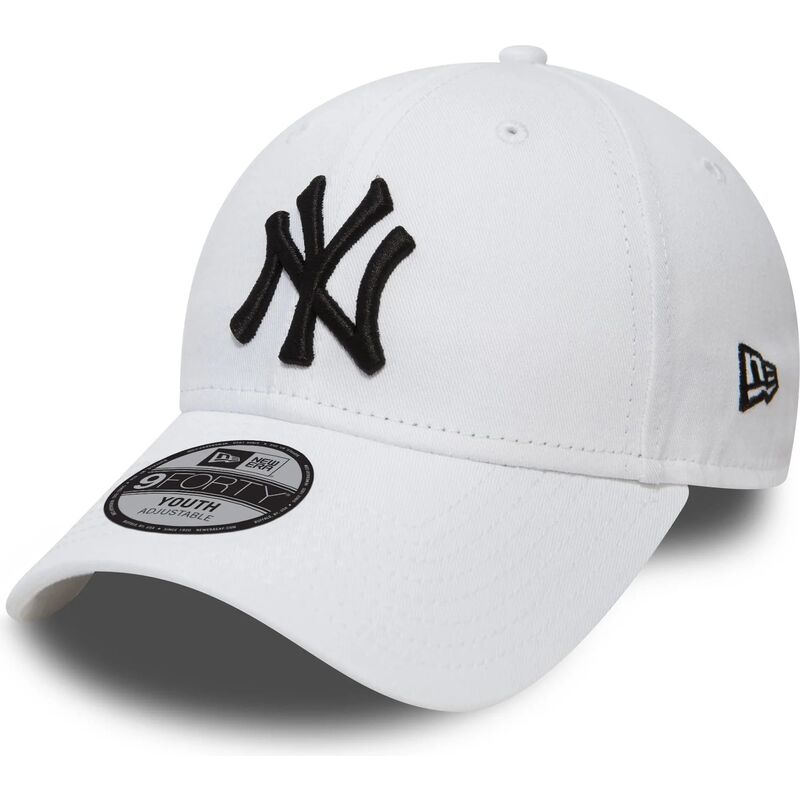 lippikset-kaareva-valkoinen-saadettava-nauha-lapsille-9forty-league-essential-new-york-yankees-mlb-new-era