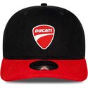 lippikset-kaareva-musta-snapback-9seventy-stretch-snap-contrast-visor-ducati-motor-motogp-new-era