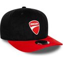 lippikset-kaareva-musta-snapback-9seventy-stretch-snap-contrast-visor-ducati-motor-motogp-new-era