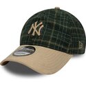 lippikset-kaareva-vihrea-saadettava-nauha-9twenty-mix-check-new-york-yankees-mlb-new-era