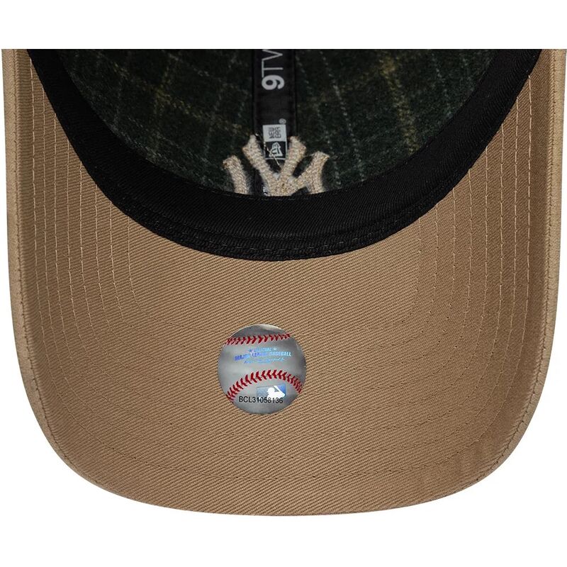 lippikset-kaareva-vihrea-saadettava-nauha-9twenty-mix-check-new-york-yankees-mlb-new-era