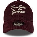 lippikset-kaareva-punainen-saadettava-nauha-9twenty-a-frame-cord-script-new-york-yankees-mlb-new-era
