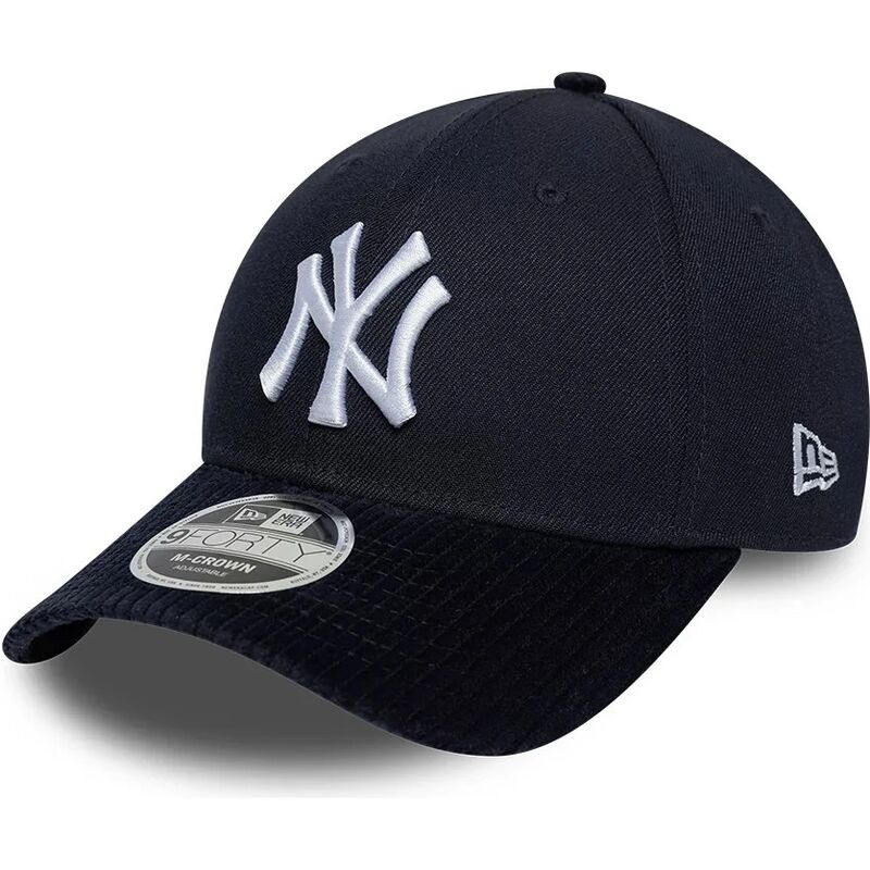 lippikset-kaareva-laivastonsininen-snapback-9forty-m-crown-cord-visor-new-york-yankees-mlb-new-era