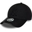 lippikset-kaareva-musta-saadettava-nauha-9forty-m-crown-a-frame-fabric-mix-new-york-yankees-mlb-new-era