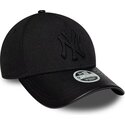 lippikset-kaareva-musta-saadettava-nauha-9forty-m-crown-a-frame-fabric-mix-new-york-yankees-mlb-new-era