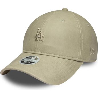 Lippikset kaareva beige säädettävä nauha 9TWENTY Washed PU Los Angeles Dodgers MLB New Era