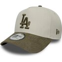 lippikset-kaareva-vihrea-snapback-9forty-e-frame-suede-visor-los-angeles-dodgers-mlb-new-era