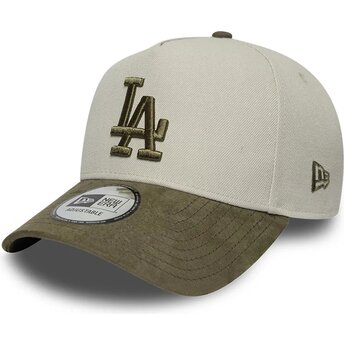 Lippikset kaareva vihreä snapback 9FORTY E Frame Suede Visor Los Angeles Dodgers MLB New Era