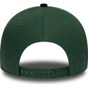 lippikset-kaareva-vihrea-snapback-9forty-e-frame-suede-visor-new-york-yankees-mlb-new-era