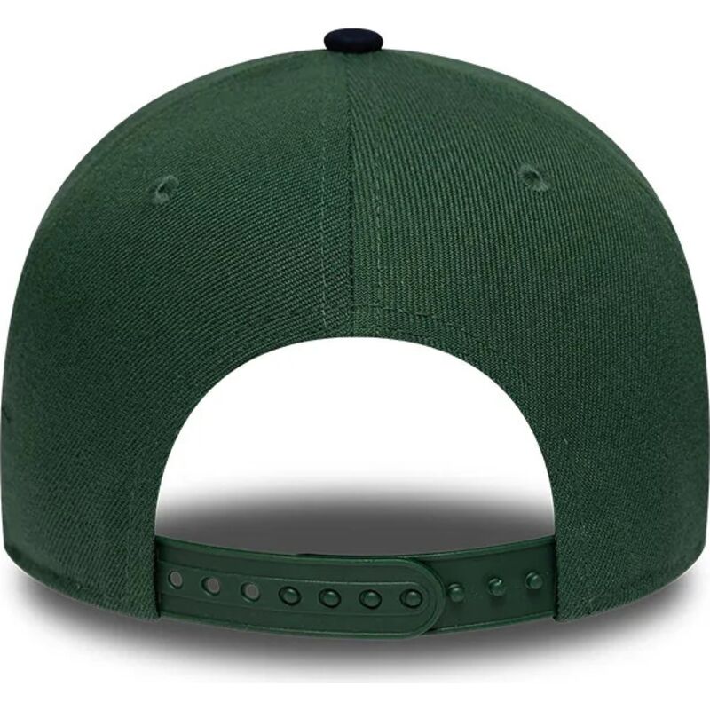 lippikset-kaareva-vihrea-snapback-9forty-e-frame-suede-visor-new-york-yankees-mlb-new-era