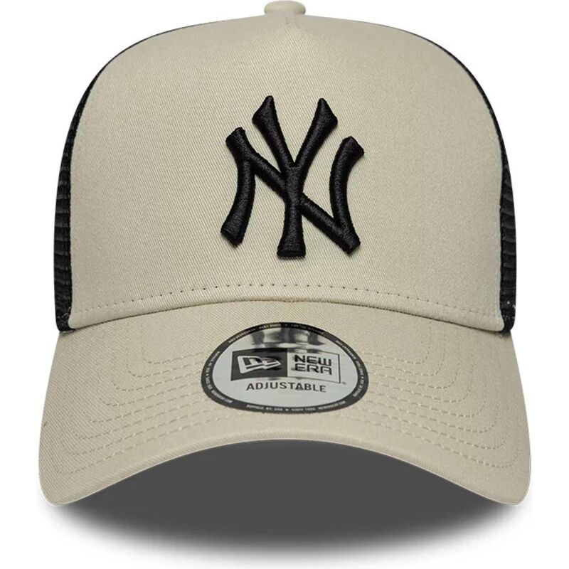 lippikset-kaareva-rekka-beige-snapback-a-frame-league-essential-new-york-yankees-mlb-new-era
