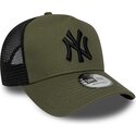 lippikset-kaareva-rekka-vihrea-snapback-a-frame-league-essential-new-york-yankees-mlb-new-era