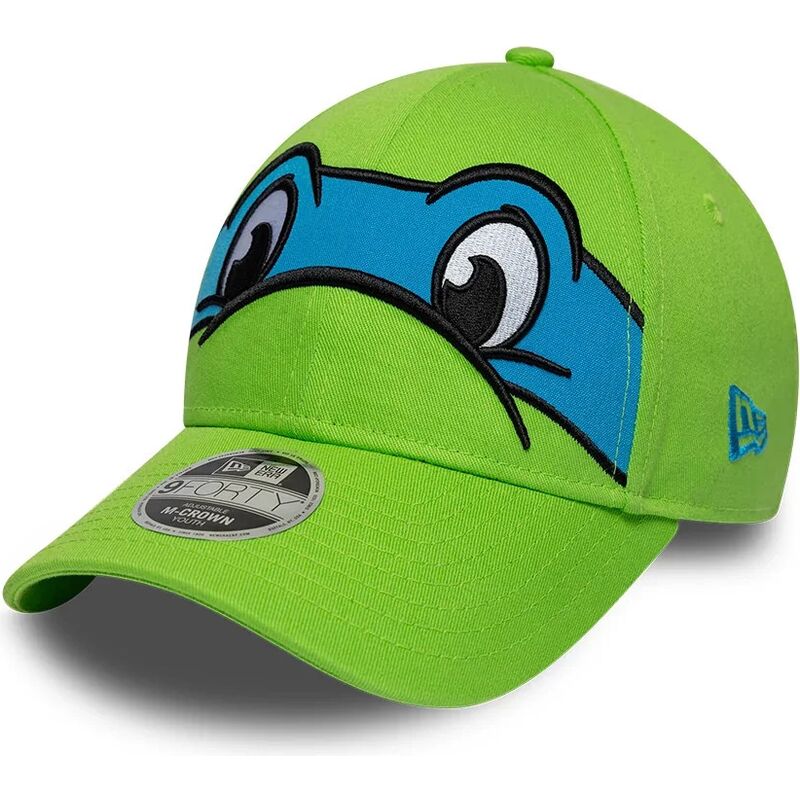 lippikset-kaareva-vihrea-snapback-lapsille-9forty-m-crown-face-leonardo-tortugas-ninja-new-era