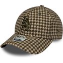 lippikset-kaareva-vihrea-saadettava-nauha-9forty-m-crown-houndstooth-los-angeles-dodgers-mlb-new-era