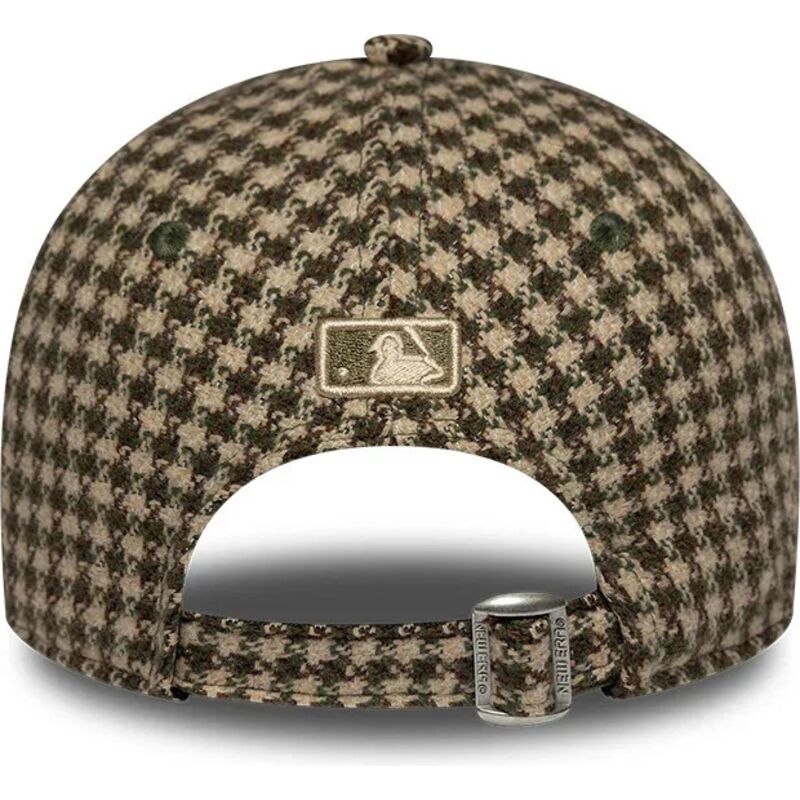 lippikset-kaareva-vihrea-saadettava-nauha-9forty-m-crown-houndstooth-los-angeles-dodgers-mlb-new-era