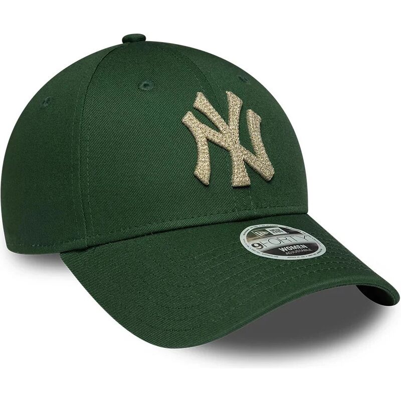 lippikset-kaareva-vihrea-saadettava-nauha-9forty-metallic-new-york-yankees-mlb-new-era