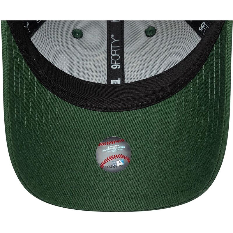 lippikset-kaareva-vihrea-saadettava-nauha-9forty-metallic-new-york-yankees-mlb-new-era