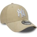 lippikset-kaareva-beige-snapback-9forty-entry-cord-new-york-yankees-mlb-new-era