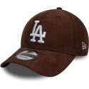 lippikset-kaareva-ruskea-snapback-9forty-entry-cord-los-angeles-dodgers-mlb-new-era