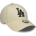lippikset-kaareva-beige-saadettava-nauha-9forty-infill-los-angeles-dodgers-mlb-new-era