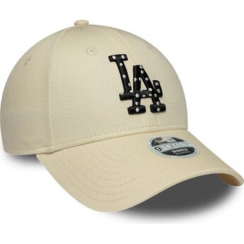 Lippikset kaareva beige säädettävä nauha 9FORTY Infill Los Angeles Dodgers MLB New Era
