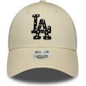 lippikset-kaareva-beige-saadettava-nauha-9forty-infill-los-angeles-dodgers-mlb-new-era