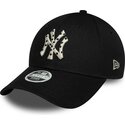 lippikset-kaareva-musta-saadettava-nauha-9forty-infill-new-york-yankees-mlb-new-era