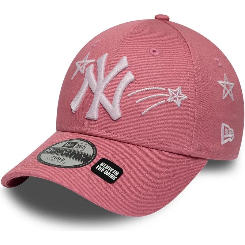 lippikset-kaareva-vaaleanpunainen-saadettava-nauha-lapsille-9forty-space-new-york-yankees-mlb-new-era