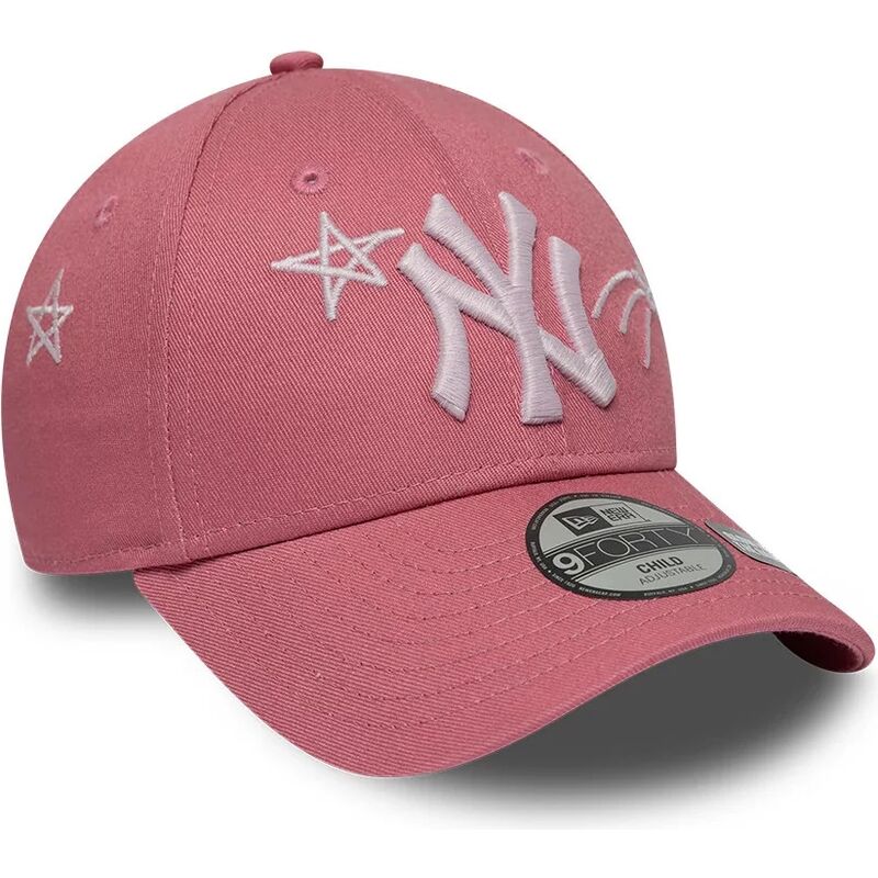 lippikset-kaareva-vaaleanpunainen-saadettava-nauha-lapsille-9forty-space-new-york-yankees-mlb-new-era