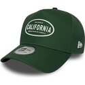 lippikset-kaareva-vihrea-snapback-9forty-e-frame-rubber-california-los-angeles-new-era