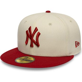 Lippikset litteä beige istuva 59FIFTY League Essential New York Yankees MLB New Era