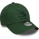lippikset-kaareva-vihrea-saadettava-nauha-lapsille-9forty-league-essential-los-angeles-dodgers-mlb-new-era
