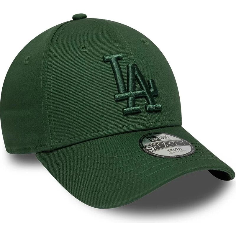 lippikset-kaareva-vihrea-saadettava-nauha-lapsille-9forty-league-essential-los-angeles-dodgers-mlb-new-era