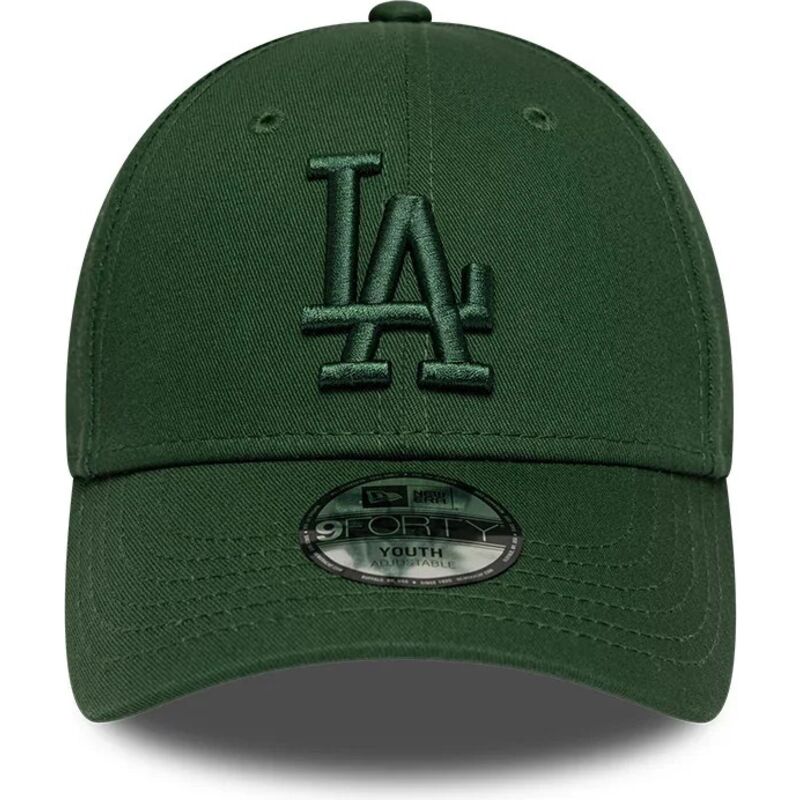 lippikset-kaareva-vihrea-saadettava-nauha-lapsille-9forty-league-essential-los-angeles-dodgers-mlb-new-era