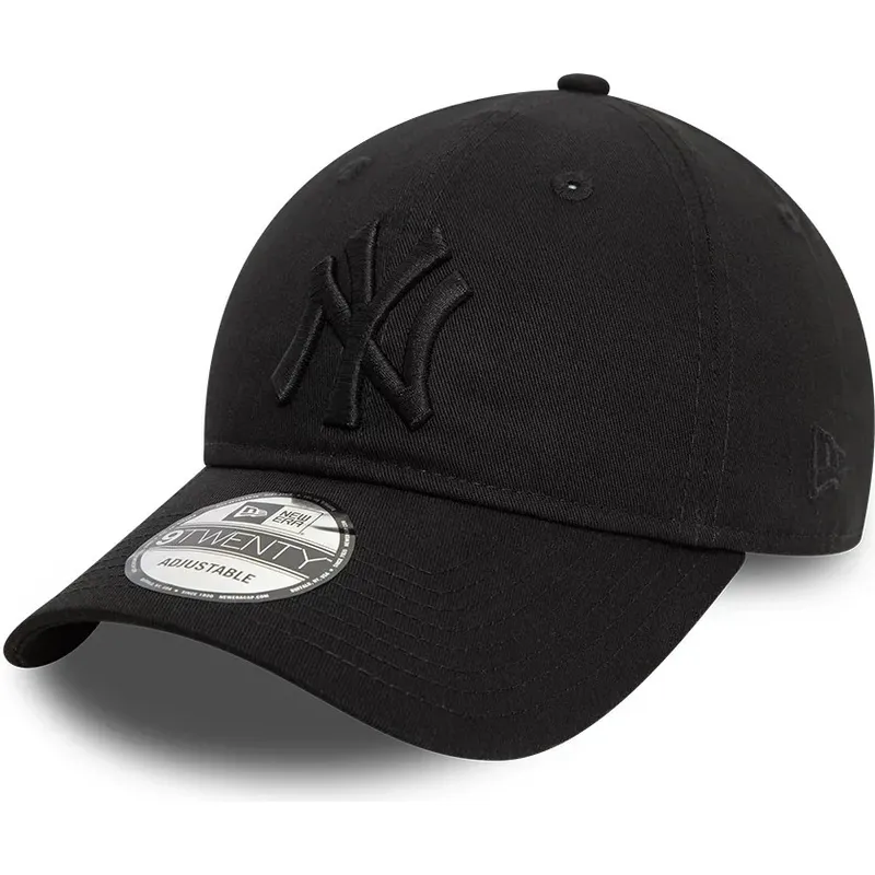 lippikset-kaareva-musta-saadettava-nauha-9twenty-league-essential-new-york-yankees-mlb-new-era