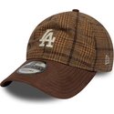lippikset-kaareva-ruskea-saadettava-nauha-9twenty-mix-check-los-angeles-dodgers-mlb-new-era