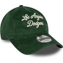 lippikset-kaareva-vihrea-saadettava-nauha-9twenty-a-frame-cord-script-los-angeles-dodgers-mlb-new-era
