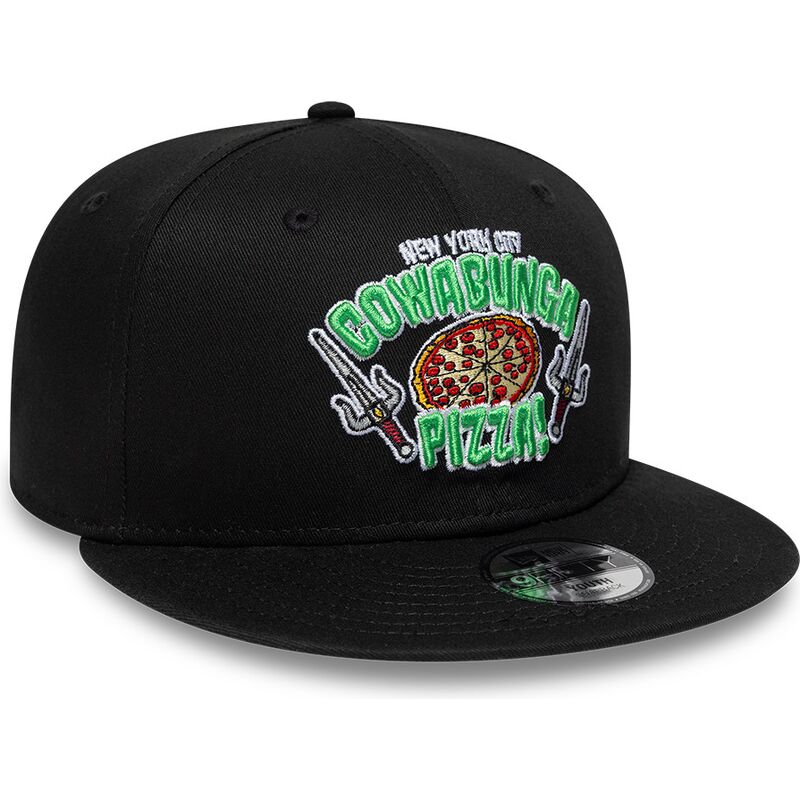 lippikset-littea-musta-snapback-lapsille-9fifty-cowabunga-pizza-tortugas-ninja-new-era