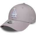 lippikset-kaareva-violetti-saadettava-nauha-9forty-league-essential-los-angeles-dodgers-mlb-new-era