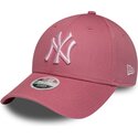 lippikset-kaareva-vaaleanpunainen-saadettava-nauha-9forty-league-essential-cas-new-york-yankees-mlb-new-era