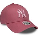 lippikset-kaareva-vaaleanpunainen-saadettava-nauha-9forty-league-essential-cas-new-york-yankees-mlb-new-era