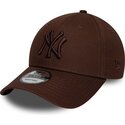 lippikset-kaareva-ruskea-saadettava-nauha-9forty-league-essential-new-york-yankees-mlb-new-era