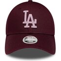 lippikset-kaareva-punainen-saadettava-nauha-rosa-9forty-metallic-los-angeles-dodgers-mlb-new-era