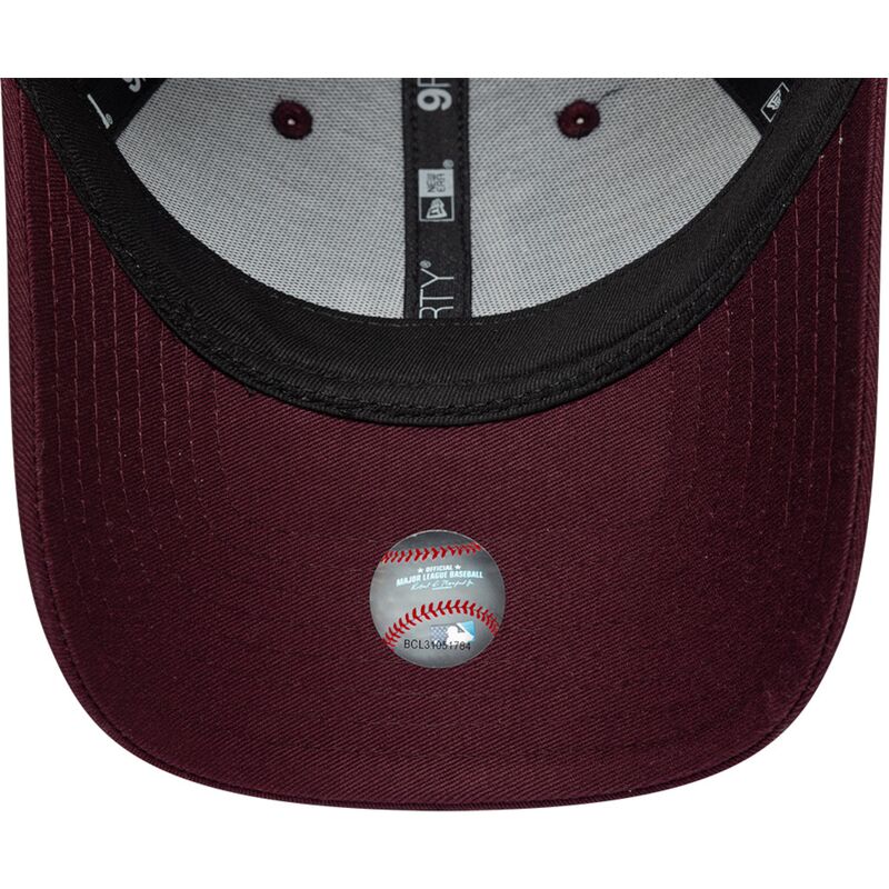 lippikset-kaareva-punainen-saadettava-nauha-rosa-9forty-metallic-los-angeles-dodgers-mlb-new-era