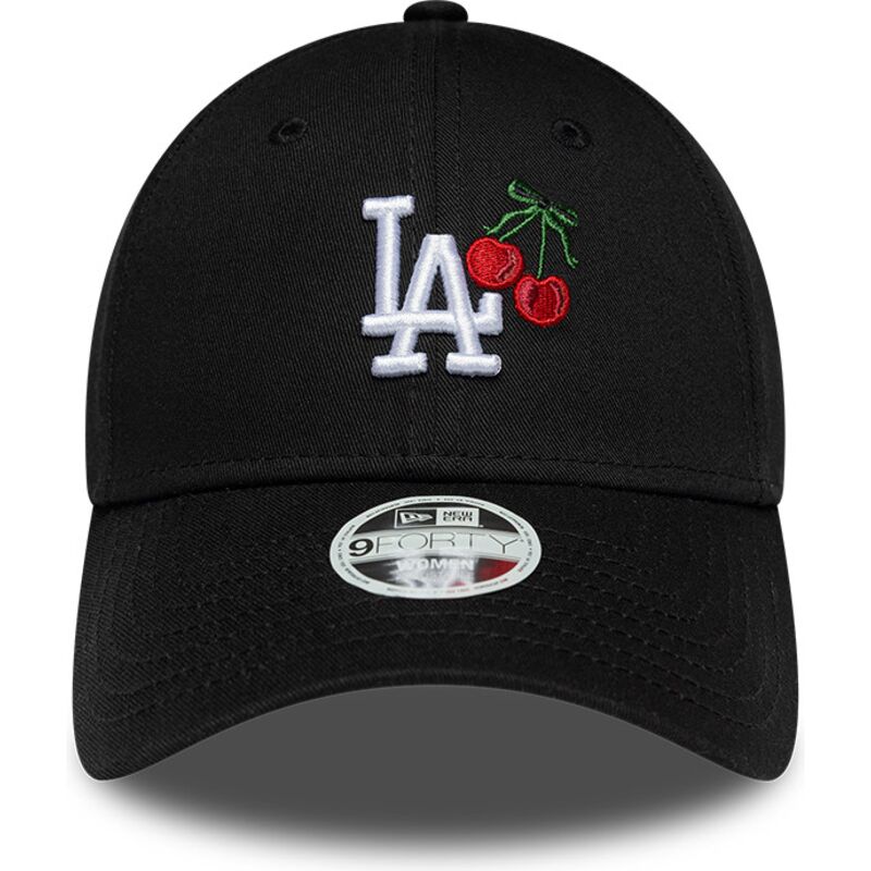 lippikset-kaareva-musta-saadettava-nauha-9forty-fruit-icon-cherry-los-angeles-dodgers-mlb-new-era