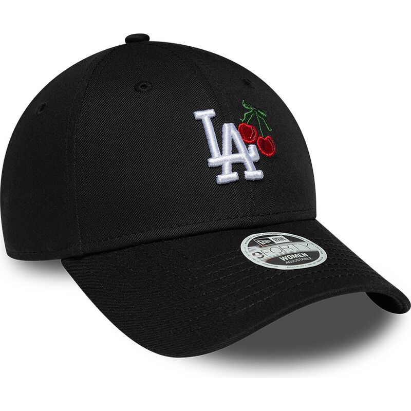 lippikset-kaareva-musta-saadettava-nauha-9forty-fruit-icon-cherry-los-angeles-dodgers-mlb-new-era