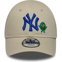 lippikset-kaareva-beige-saadettava-nauha-9forty-monster-icon-new-york-yankees-mlb-new-era