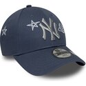 lippikset-kaareva-sininen-saadettava-nauha-lapsille-9forty-space-glow-in-the-dark-new-york-yankees-mlb-new-era