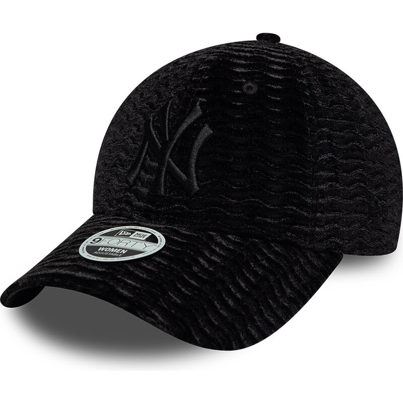 lippikset-kaareva-musta-saadettava-nauha-9forty-velour-new-york-yankees-mlb-new-era